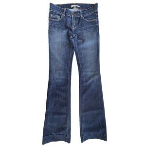 J Brand HEARTBREAKER Jeans Women's Size 26x34 Blue Denim Bootcut Leg Low-Rise